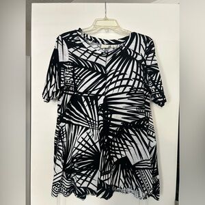 Westbound Black and White Graphic Short Sleeve Tee